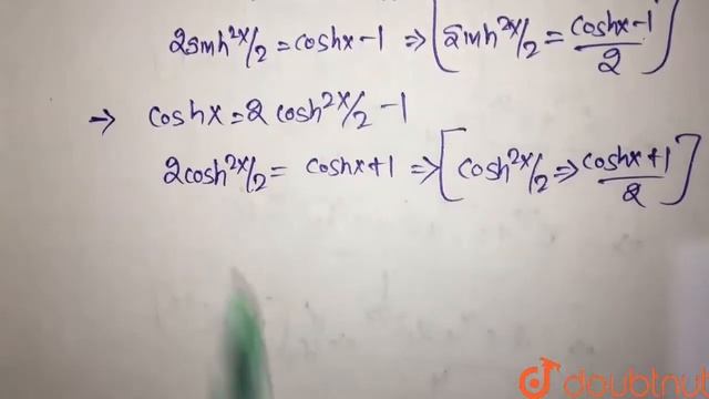 If `coshx=sectheta " then prove that "tanh^(2).(x)/(2)=tan^(2).(theta)/ | Class 12 Maths | Doubtnut