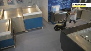 Поломоечная машина Karcher BR 35/12 C - в действии!