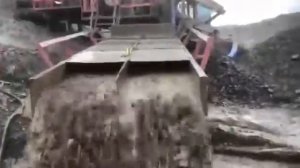 Работа промывочного прибора на полигоне