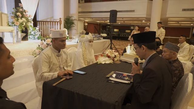 Wedding Livestream Of Nuradmi & Salimah Kemhay, Grand Ballroom @ Orchid Country Club | Ustaz Khair