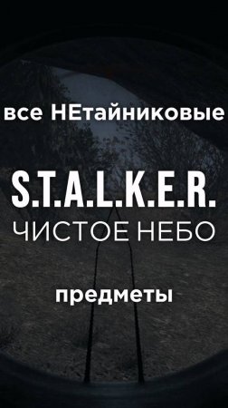 Все ПРЕДМЕТЫ в игре S.T.A.L.K.E.R.: ЧИСТОЕ НЕБО, Часть 30 • #shorts #stalker #clearsky #предметы