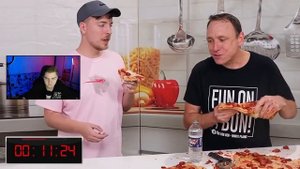 Я съел САМЫЙ БОЛЬШОЙ кусок пиццы в мире! ( MrBeast на Русском ) - Реакция