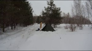 Лыжи, палатка, печь. Пробный поход.