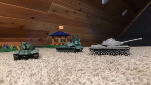 Plastic Army Men Stop Motion The Return of the Tan Tank