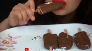 ASMR Eating Chocolate Ice Cream Bars, MILKA CHOCOLATE | (EATING SOUNDS) NO TALKING MUKBANG