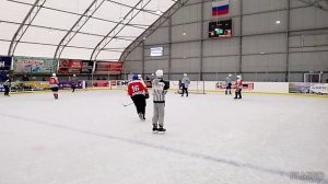 Хоккей. Товарищеская встреча команд Сокол и Визит из Карасука.