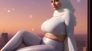 Natural Older Woman over 52 || Attractive Arabic Dresses Middle-East Beauty