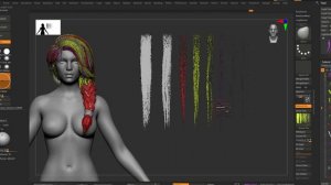 Делаем game-ready волосы в Zbrush - Part 2