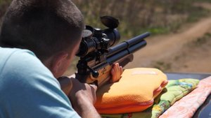 Стрельба по бутылкам на 50 м, ATAMAN M2R cal. 0.22 5.5mm