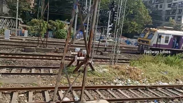 Mumbai West Line EMU Running Trains Speed Action font cabin #train Ride #indianrailways