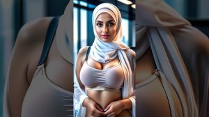 4K AI Art Lookbook Video of AI Arabian Girl in Office ｜ Sensual Hot Arab Dress