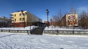 Норильск/Штормовое предупреждение по солнцу/Весна/ул.Советская/ул.Завенягина/Бульвар влюблённых.