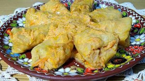 Голубцы с мясом, рисом и овощами