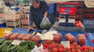 Рынок в Авсалларе 🇹🇷 каждую среду свежие овощи, фрукты и не только