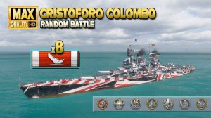 "Cristoforo Colombo" с 8 уничтоженными кораблями на карте Trap - World of Warships