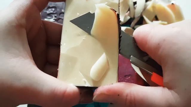 Резка лакированного мыла АСМР / ASMR satisfuing cutting soap