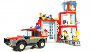 Собираем пожарное депо  из LEGO - конструктор Лего Сити 60215