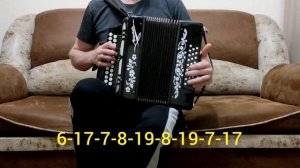 Старик и вишня. Разбор на гармони. В ясный полдень, на исходе лета...