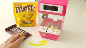 Мини игровой автомат полный M&M'S! Кран машина хватайка
