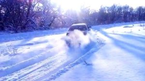 тойота корона дизель, передний привод! тест по снегу