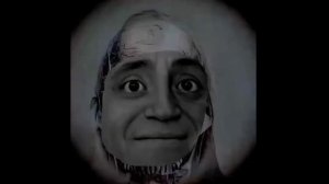 Жуткие лица скелета