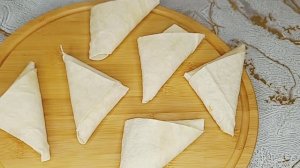 Конвертики из лаваша с картошкой.