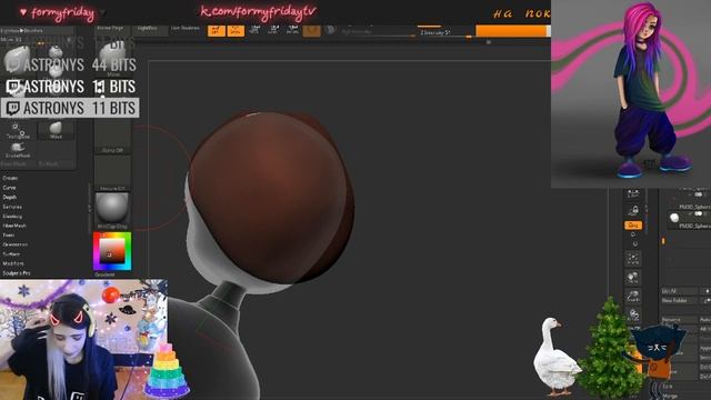 ДЕЛАЕМ ВОЛОСЫ в ZBRUSH (720p)