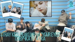 [Русская озвучка by Ayka] Stray Kids | Трансляция "Привет STAY" и реакция на клип "Your Eyes"