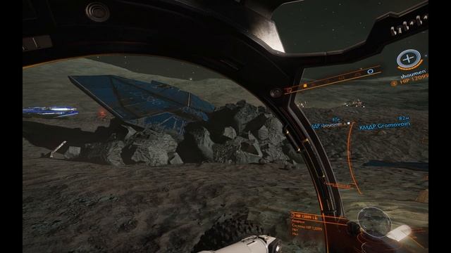 К месту крушения корабля Джона Джеймсона. КВАС, Elite Dangerous.
