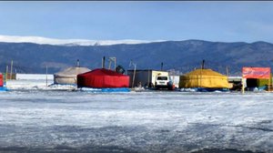 Байкал, рыбалка и конечно же сноукайтинг! 2014год