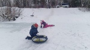 катаемся на горке
