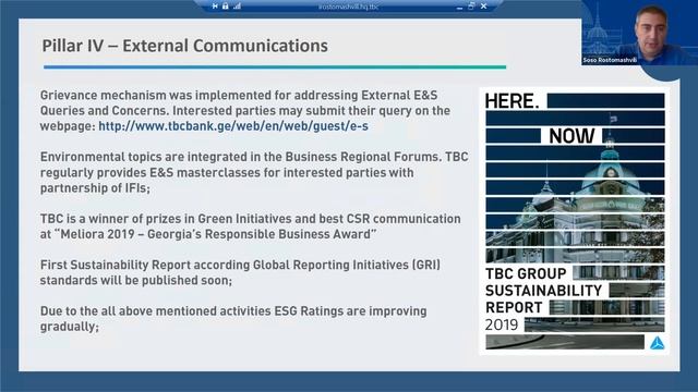 RAEX Sustainability Webinar 23 Sustainable finance in Georgia