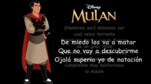 Mulán Hombres de acción (Latino) - Letra