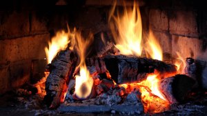 Треск дров  в камине - 120 минут релаксации.