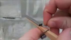 Мини пистолет из прищебки