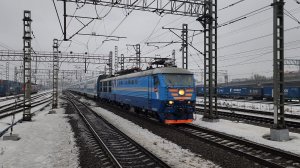 ЧС6-019 с поездом №744 "Аврора" Москва - Санкт-Петербург (16 вагонов)