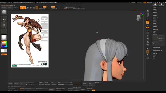 The ULTIMATE Guide for Creating Stylized Hair in ZBrush02