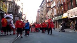 NYC New York City Chinatown Lion Dance 2017