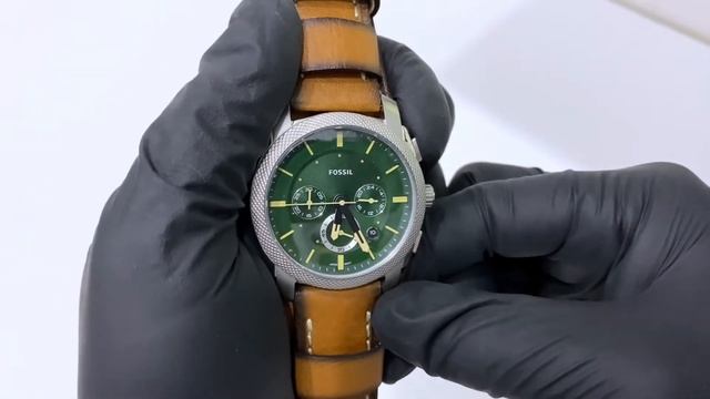 Fossil Machine Chronograph Tan Leather - FS5962 смотреть онлайн
