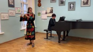 Жорж Ю - Фантазия для флейты и фортепиано, Юна Гурьянова, 12 лет