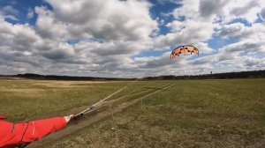 КайтБагги в Звенигороде. Слабый ветер.