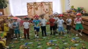 Танец  "Грибочки- Мухоморы" мл. гр. Детский сад "Бабочка"