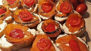 Бутерброды с форелью и творожным сыром крем чиз