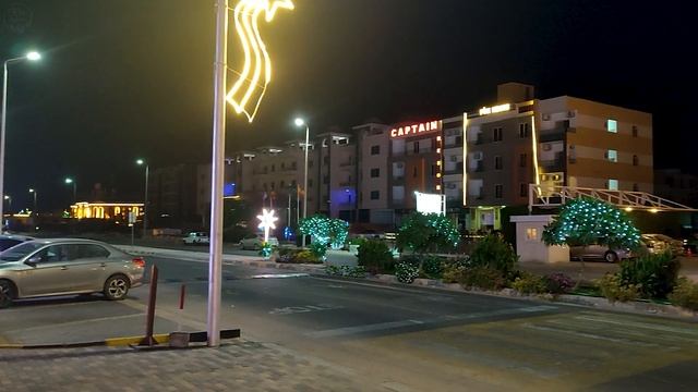 CHRISTMAS IN EGYPT 2024, 🎄🇪🇬✨ HURGHADA Al Ahyaa WALKING TOUR,  DECEMBER 4K