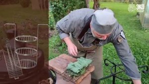 РЫБА В ЛИСТЬЯХ ХРЕНА И ЛОПУХА