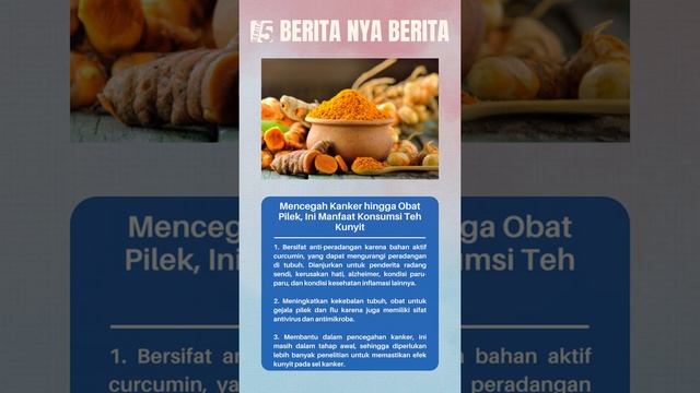 Mencegah Kanker hingga Obat Pilek, Ini Manfaat Konsumsi Teh Kunyit