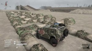 GAZ 2330 Tiger супер легендарный военный внедорожник на полигоне в Spintires MudRunner,