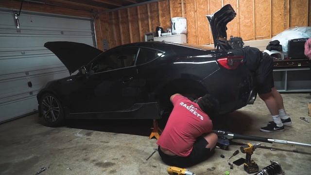 So I decided to slam my FR-S.... (BC coilovers extreme low install) смотреть онлайн