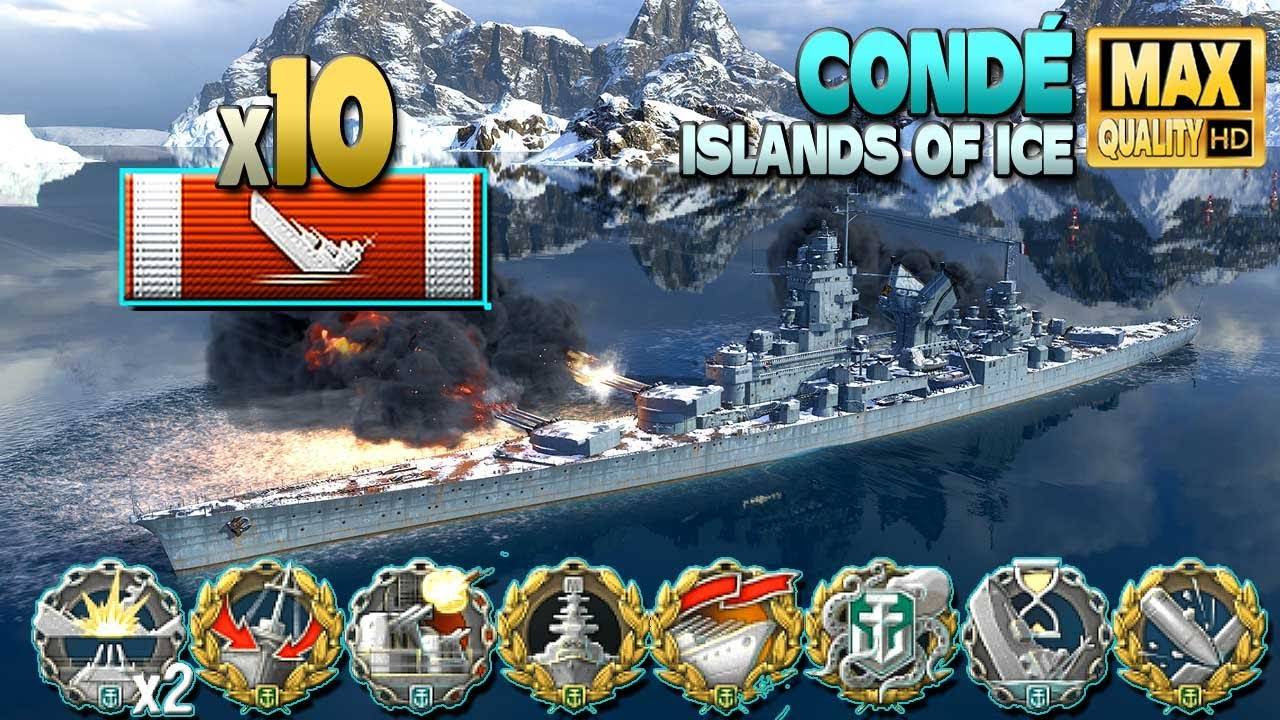 крейсер Condé: сенсационная игра с 6к базового опыта - World of Warships