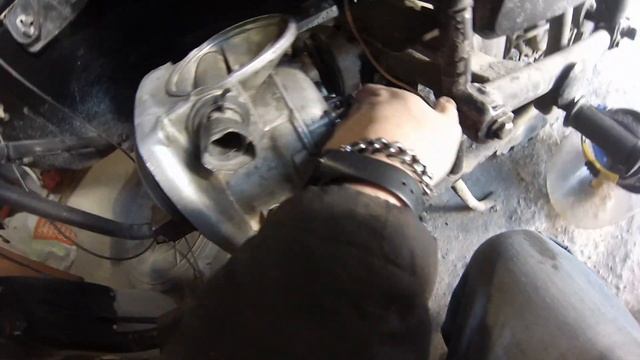 Мотоцикл Урал с двигателем от мотоблока.